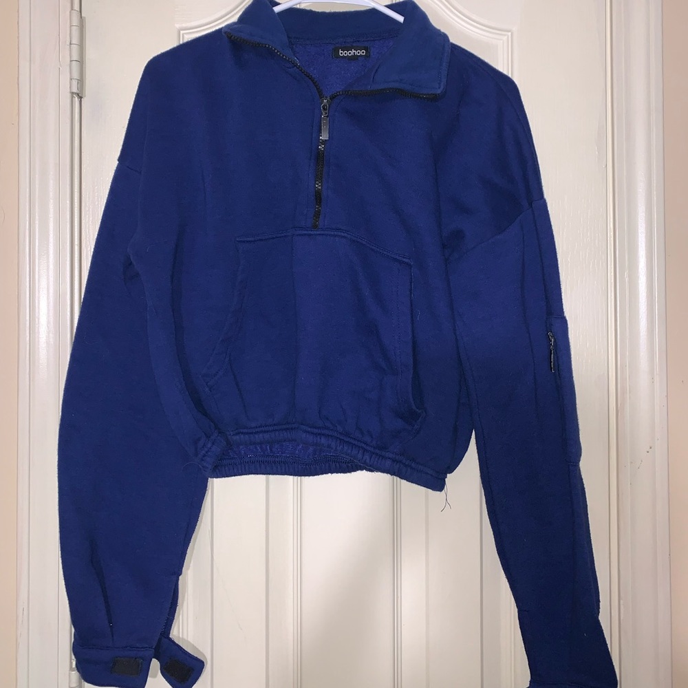 Cropped Half Zip Jacket